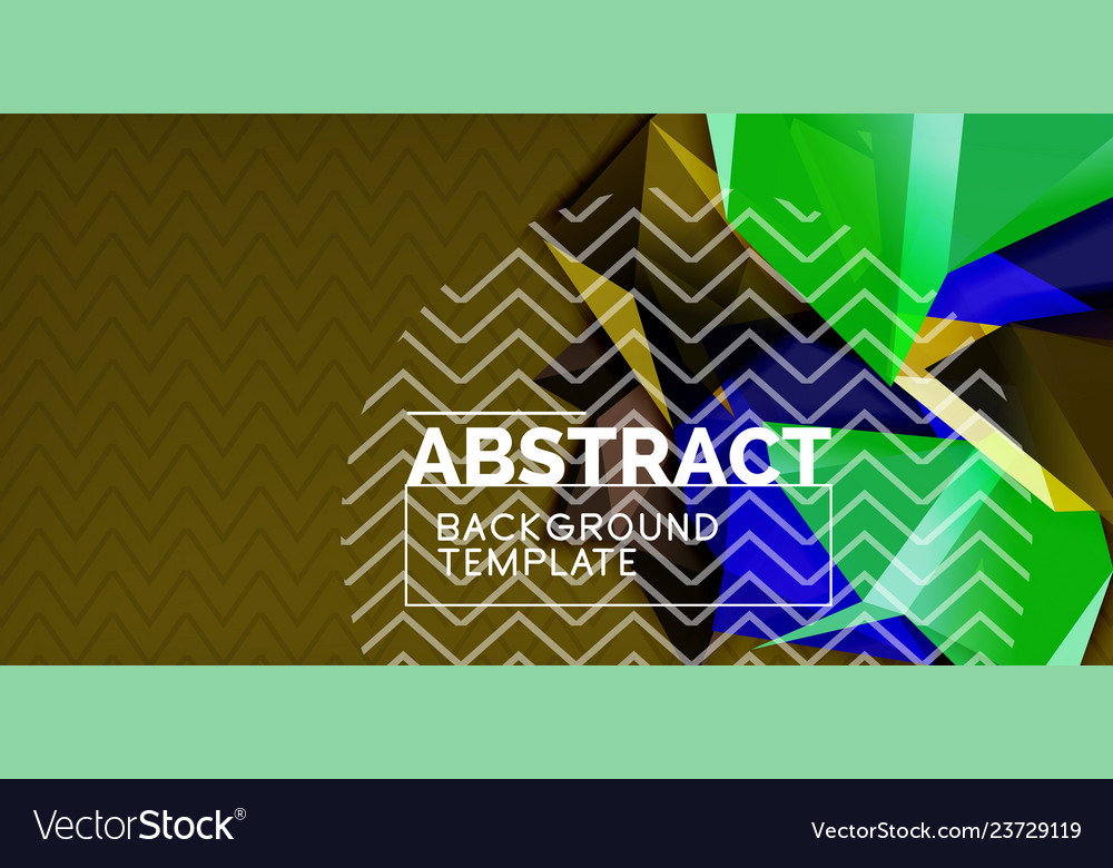 Triangular 3d geometric shapes background Vector Image Triangular 3d geometric shapes background