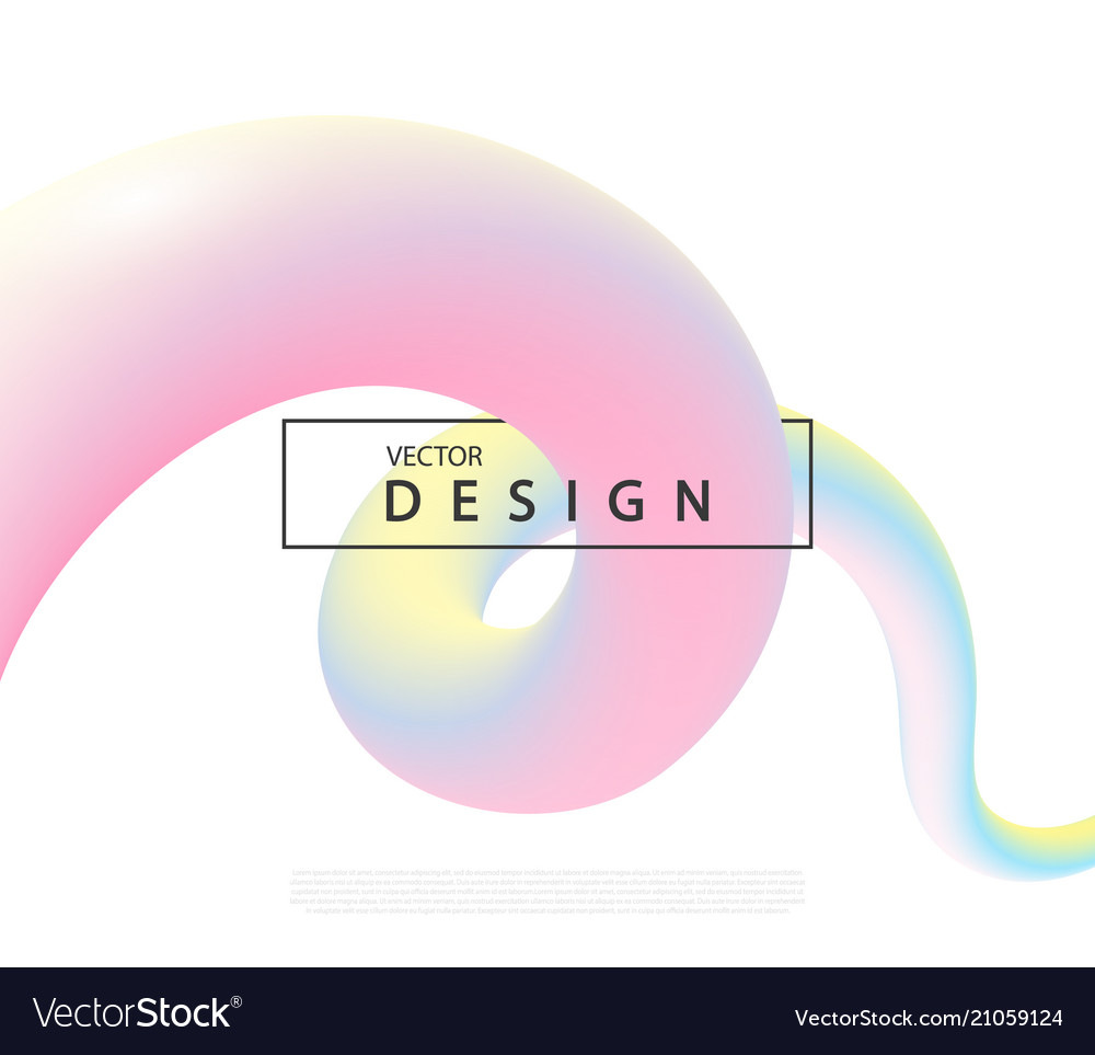 3d abstract colorful fluid design