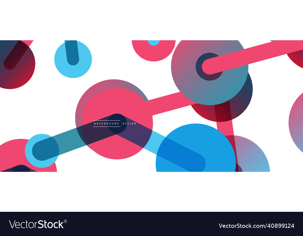 Abstract background round dots connected by lines Vector Image Abstract background round dots connected by lines
