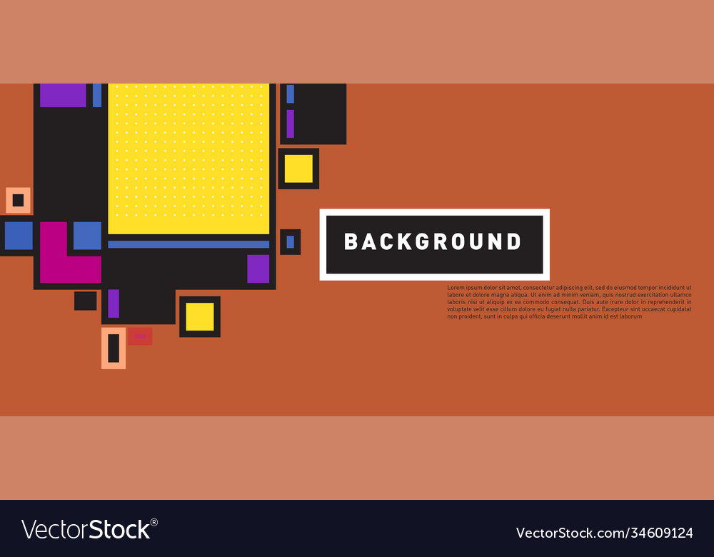 Abstract colorful rectangle background for banner Vector Image Abstract colorful rectangle background for banner