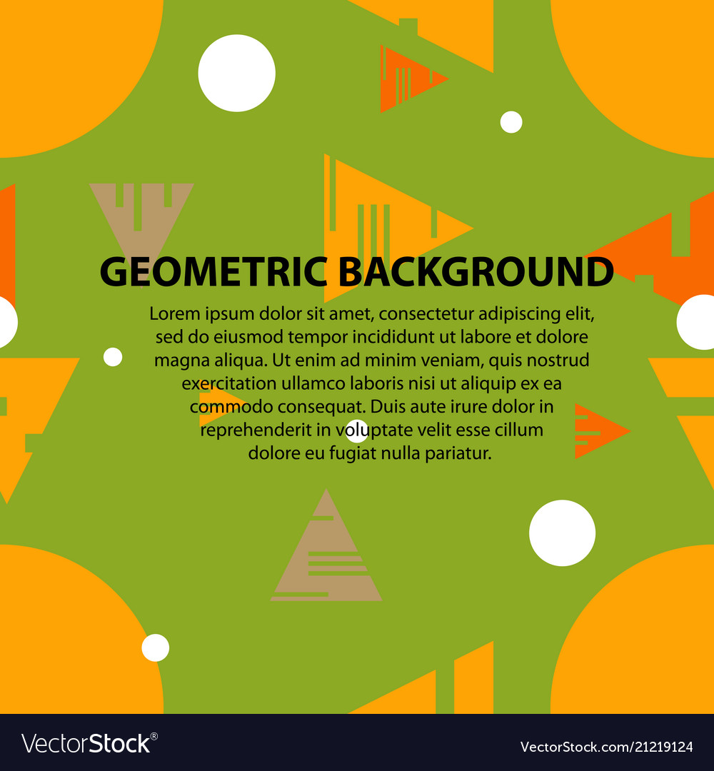 Abstract geometric pattern and background Vector Image Abstract geometric pattern and background
