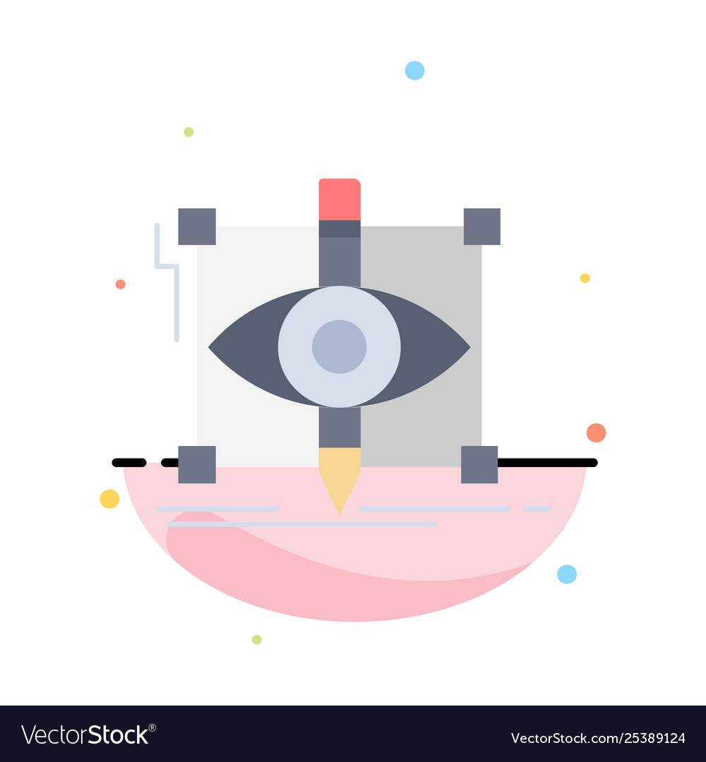 Design draft sketch sketching visual flat color vector image Design draft sketch sketching visual flat color