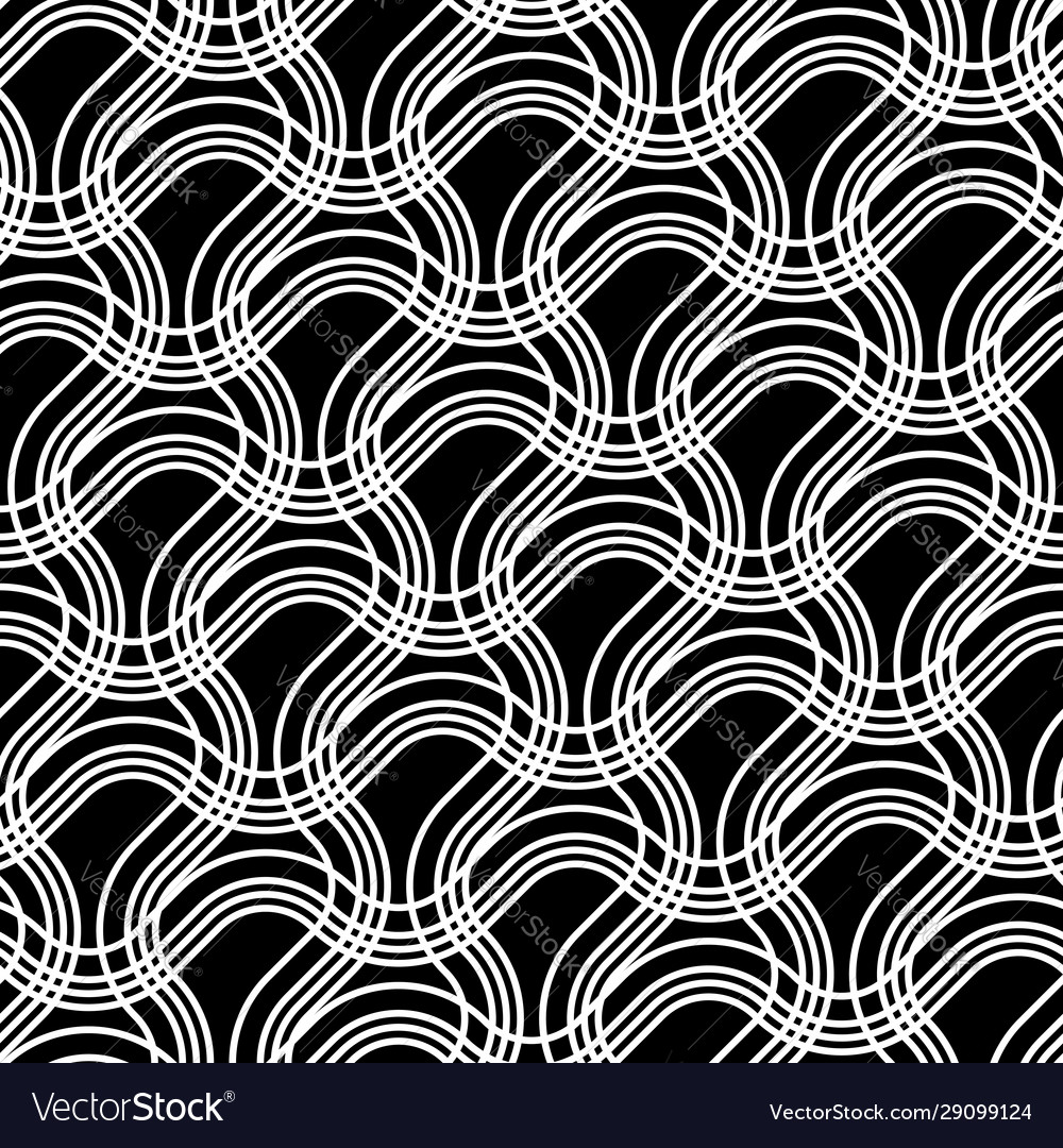 Design seamless monochrome zigzag pattern
