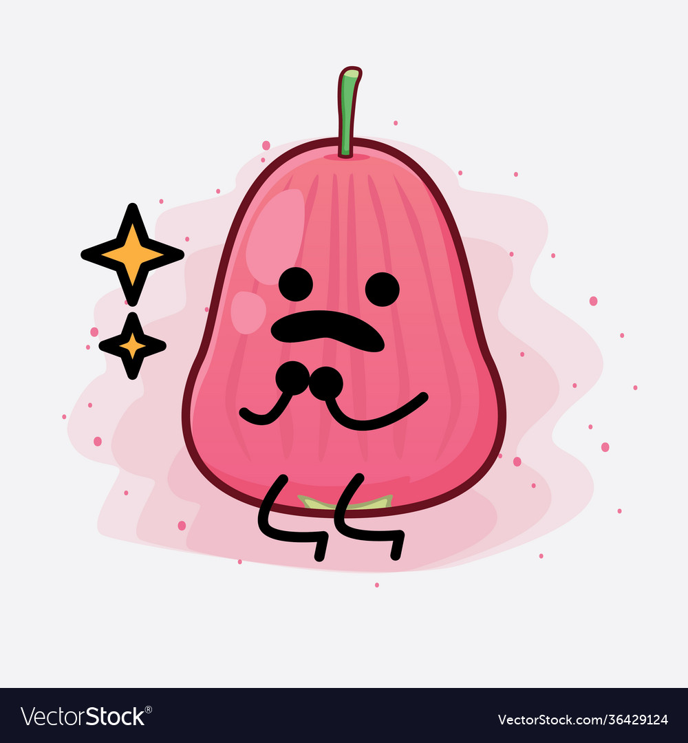 Java apple fruit cute character with simple face