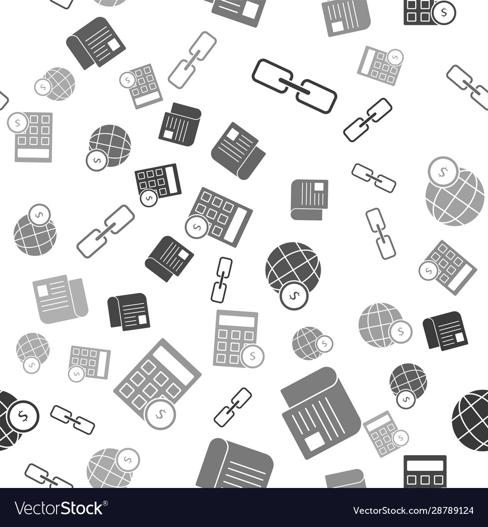Set chain link file document earth globe vector image Set chain link file document earth globe