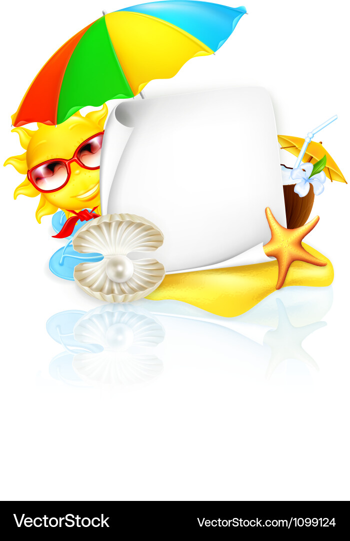 Summer frame Royalty Free Vector Image - VectorStock