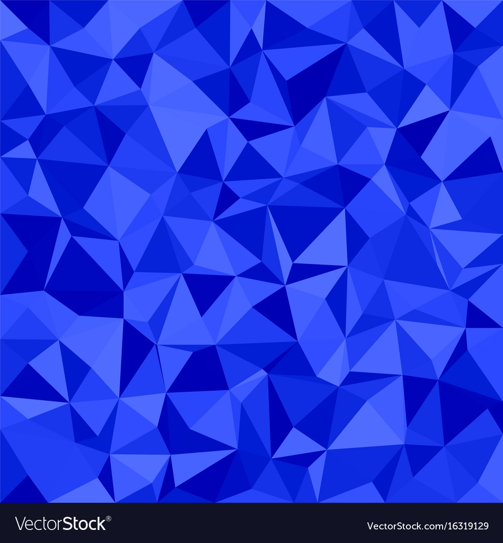 Blue triangle tiled mosaic pattern background