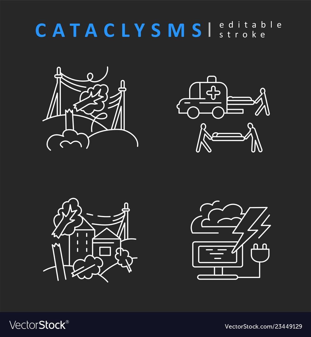 Cataclysms and natural disasters icon