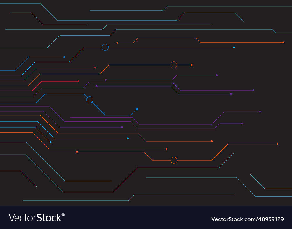 Circuit technology background with hi-tech digital vector image Circuit technology background with hi-tech digital