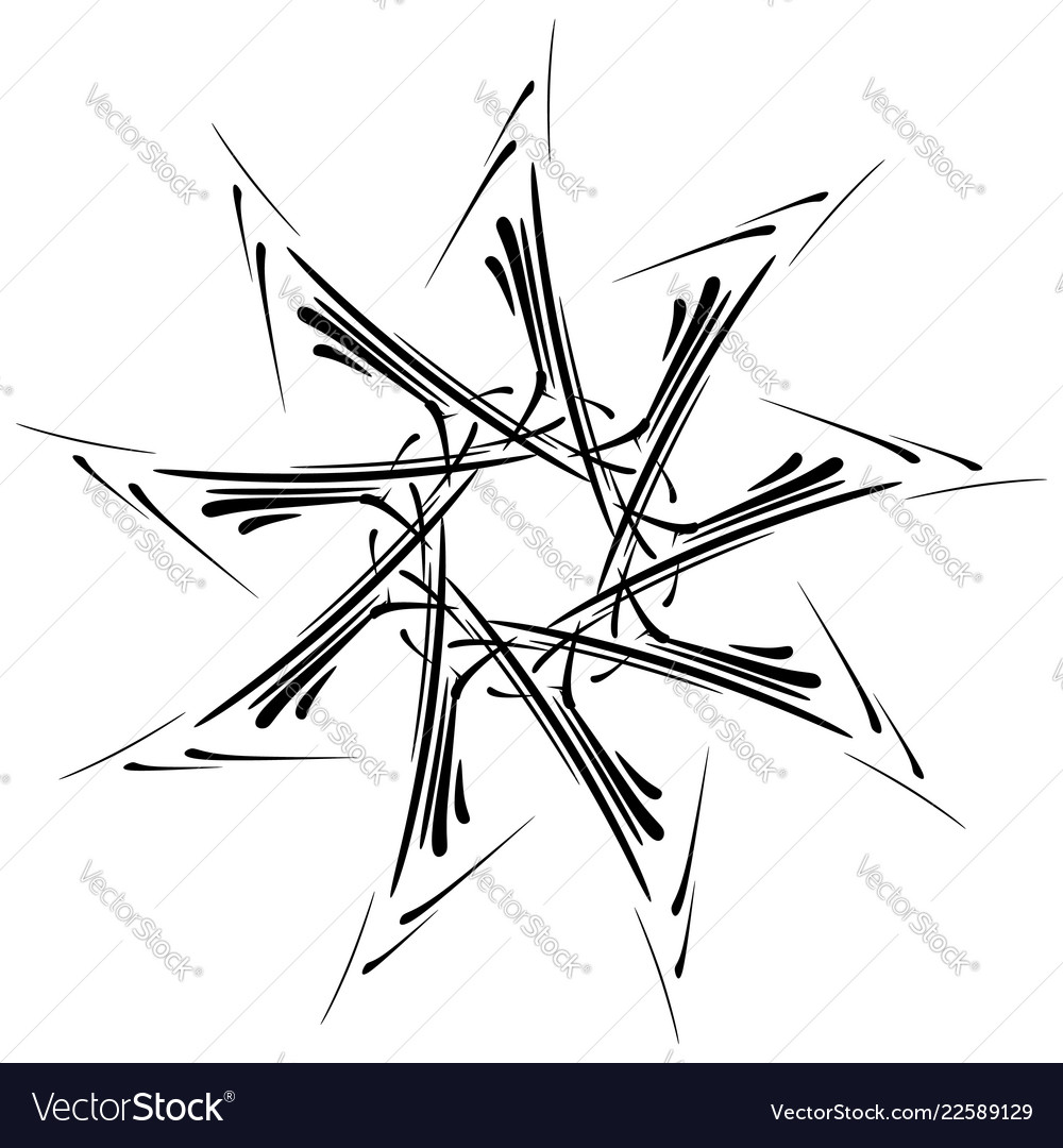 Circular design with distortion effect abstract vector image Circular design with distortion effect abstract