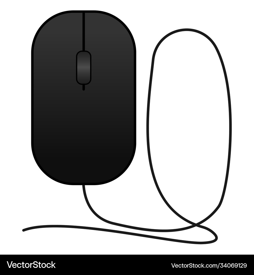 Mouse Usb Vector Computer mouse mouse with usb Royalty Free Vector Image
