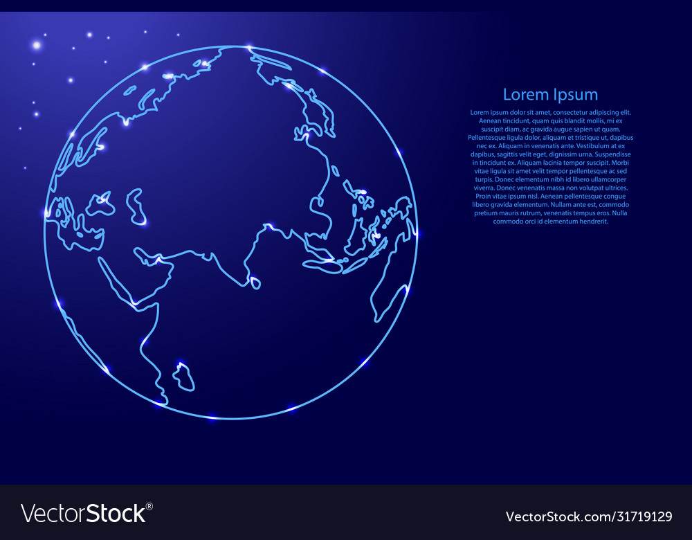 Globus planet earth with continents