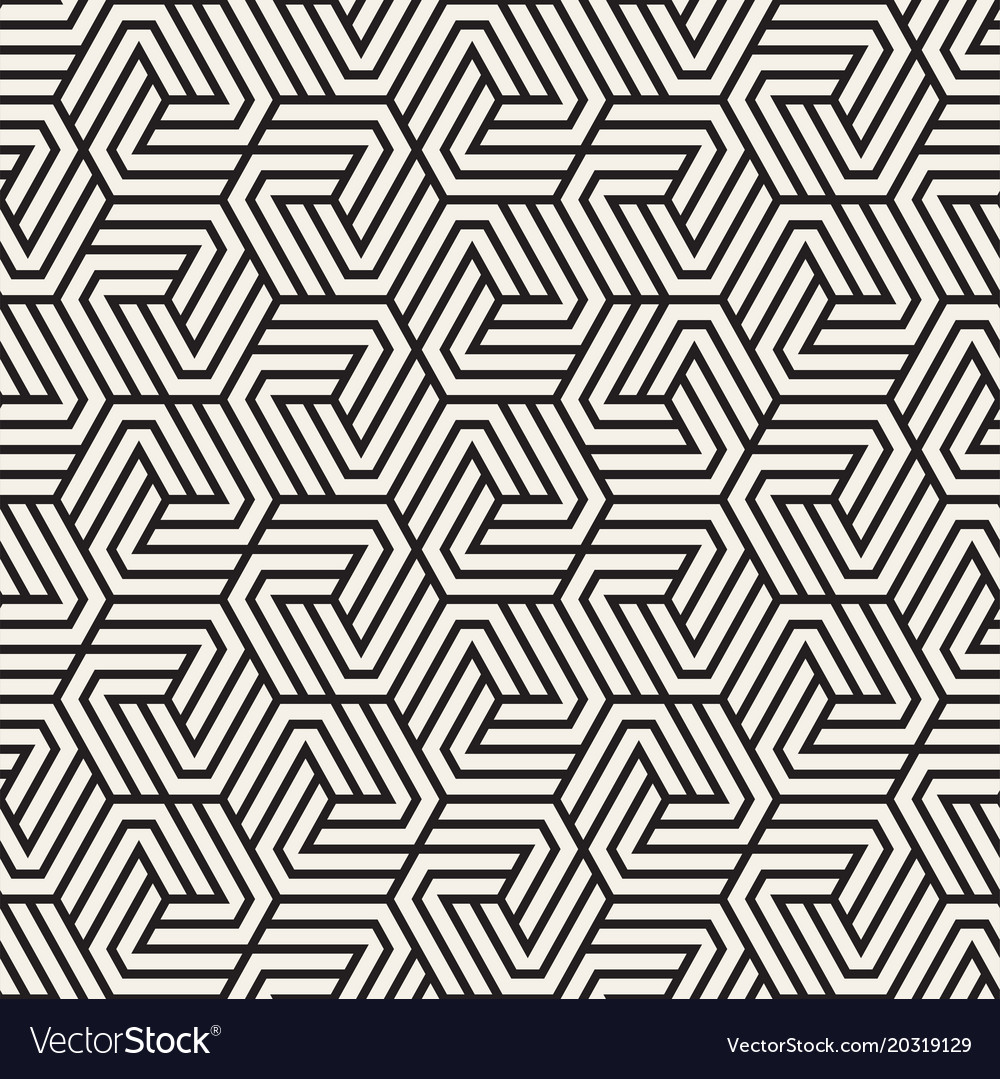 Modern Abstract Hexagonal Pattern