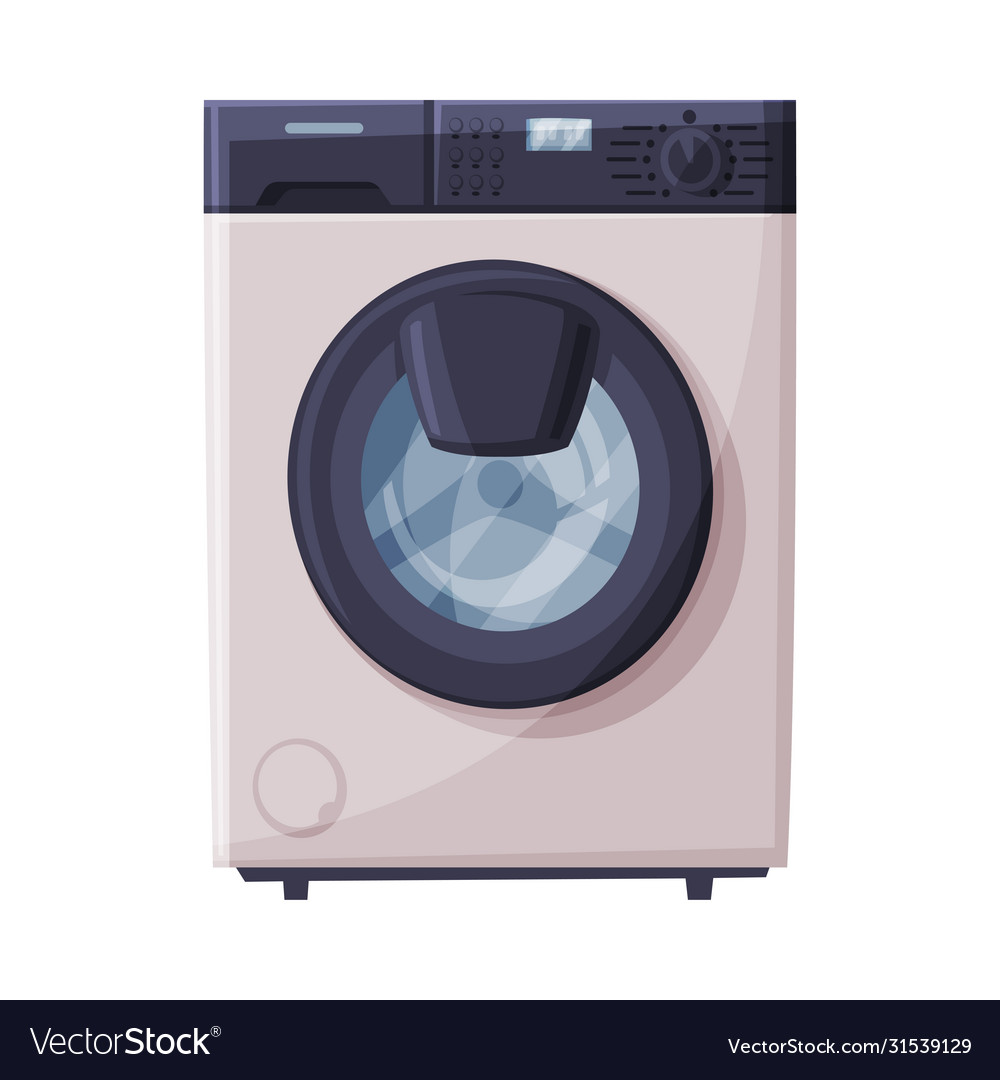 Modern washing machine household appliance flat Vector Image