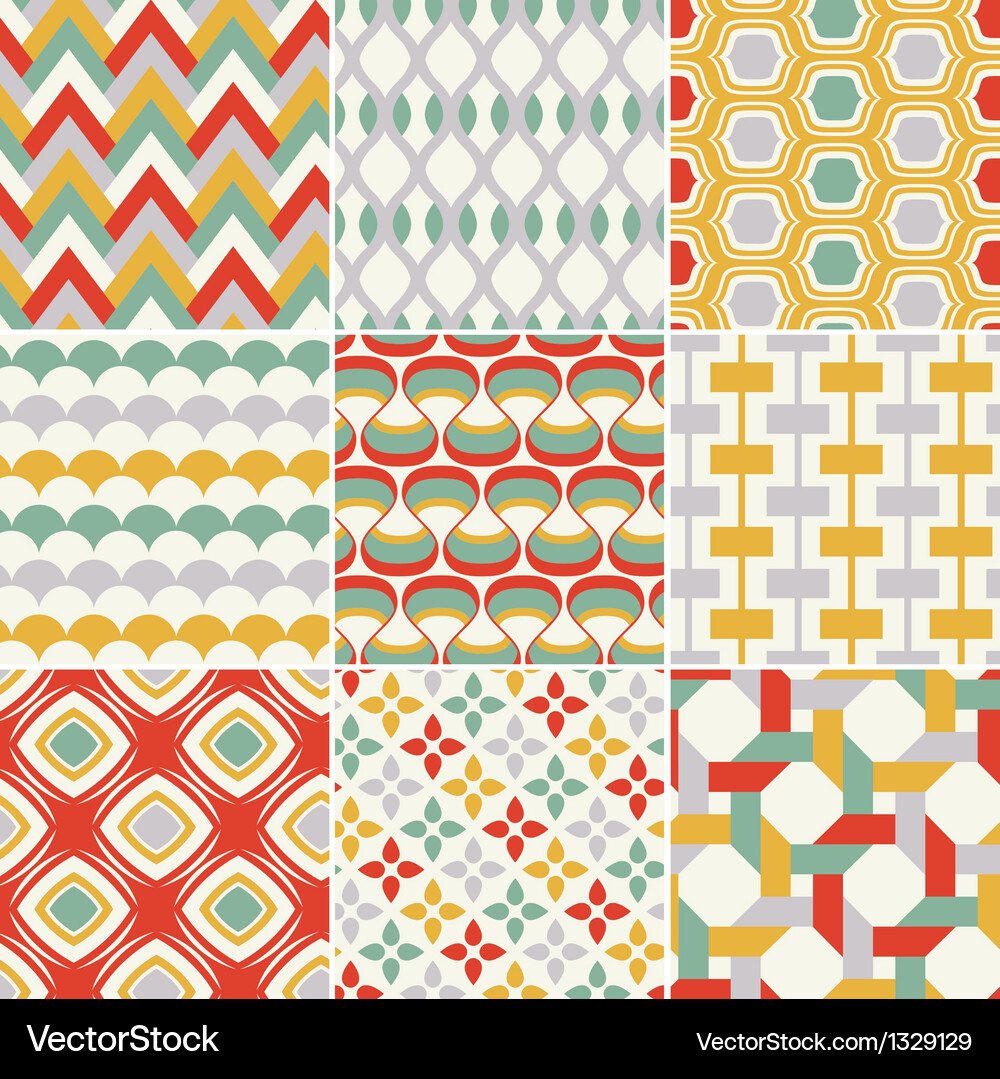 Retro seamless pattern Royalty Free Vector Image