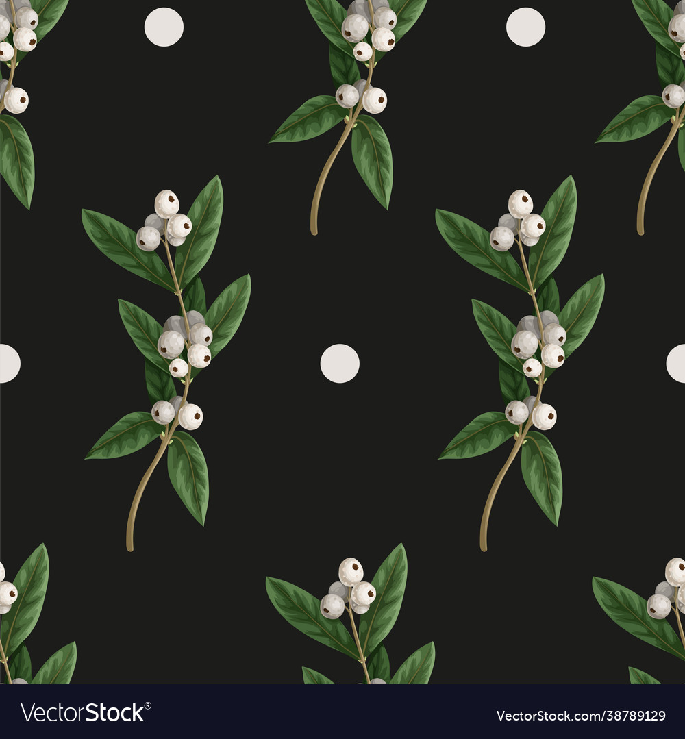 Seamless pattern with botanical pines vector image Seamless pattern with botanical pines