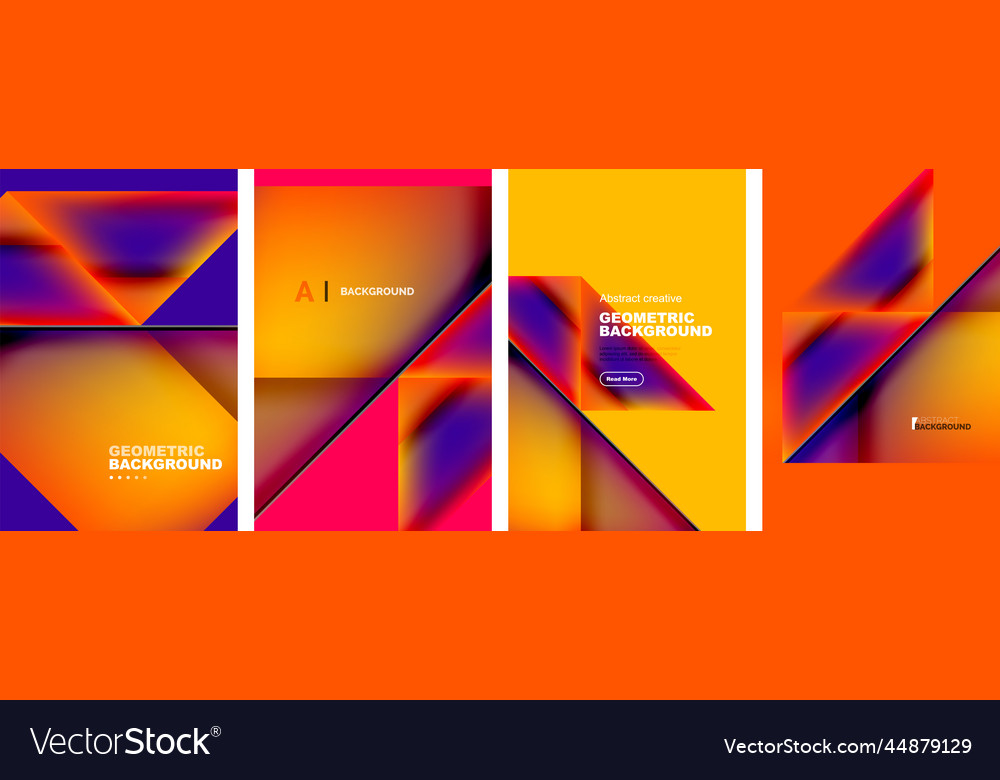 Set of abstract backgrounds - overlapping