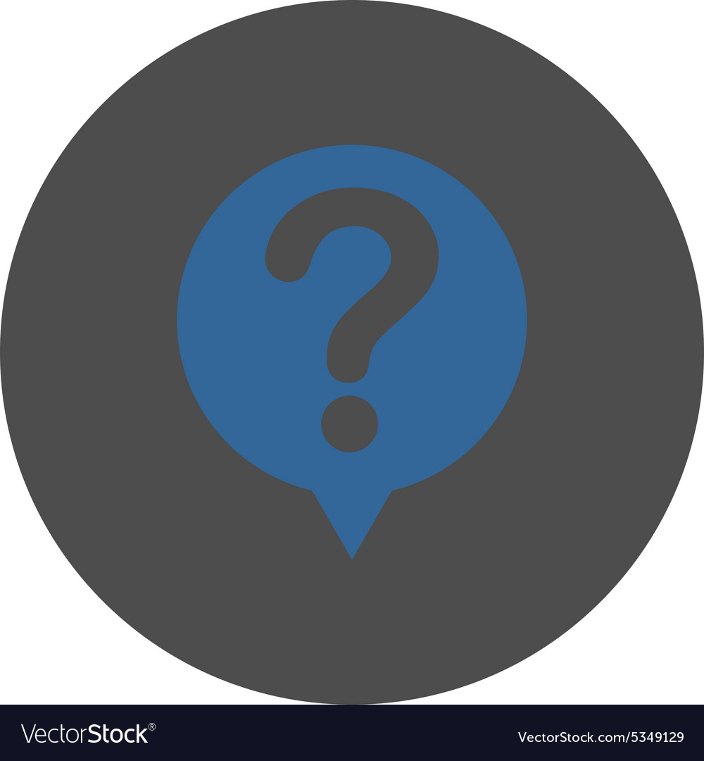 Status flat cobalt and gray colors round button