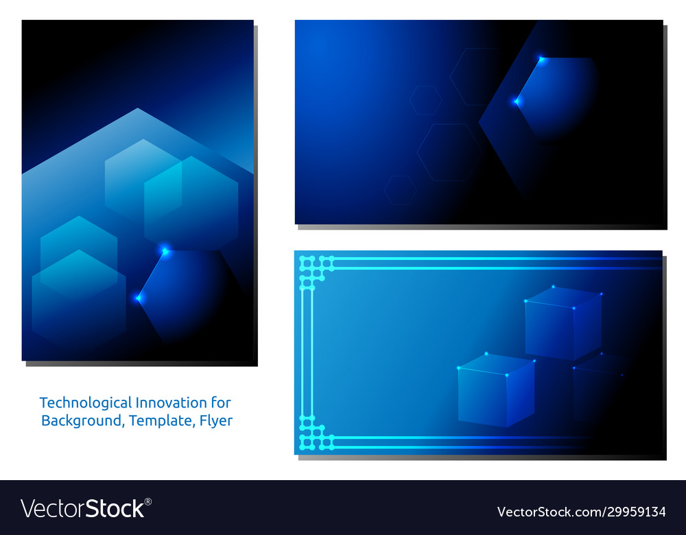 Abstract from hexagon technological vector image Abstract from hexagon technological