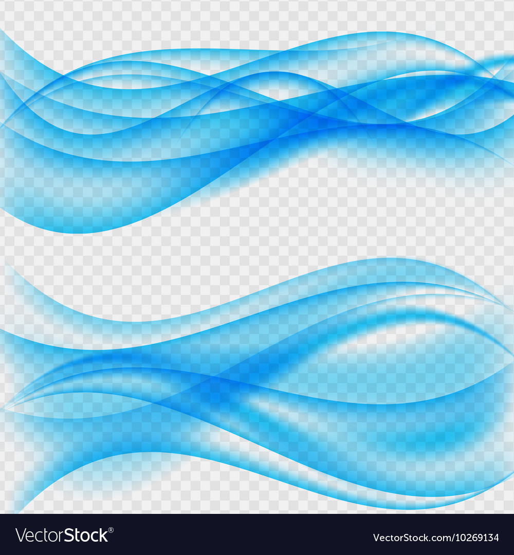 Abstract wave on transparent background