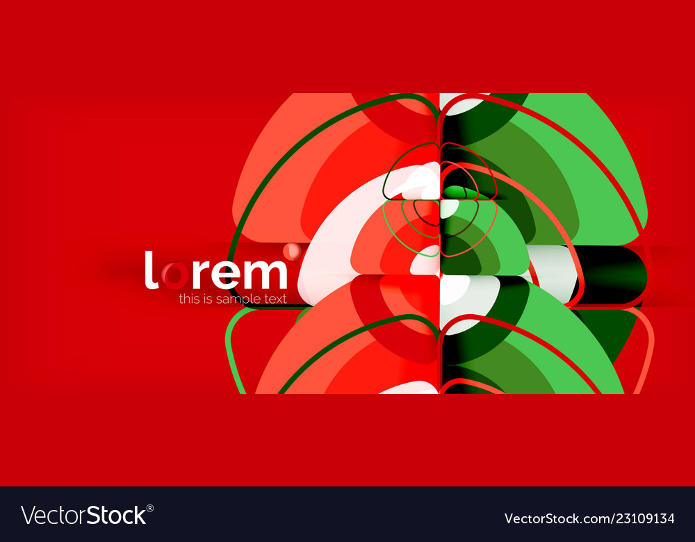 Circles and triangles design abstract background vector image Circles and triangles design abstract background