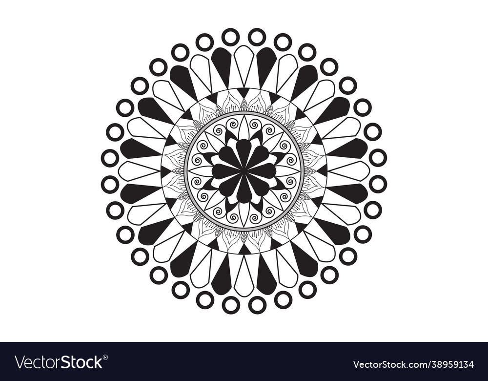 Circular pattern in form a mandala