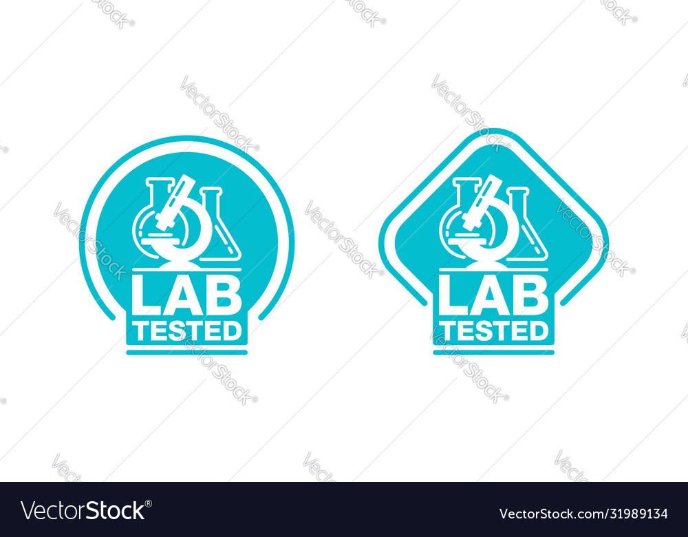 Lab tested stamp - icon for products