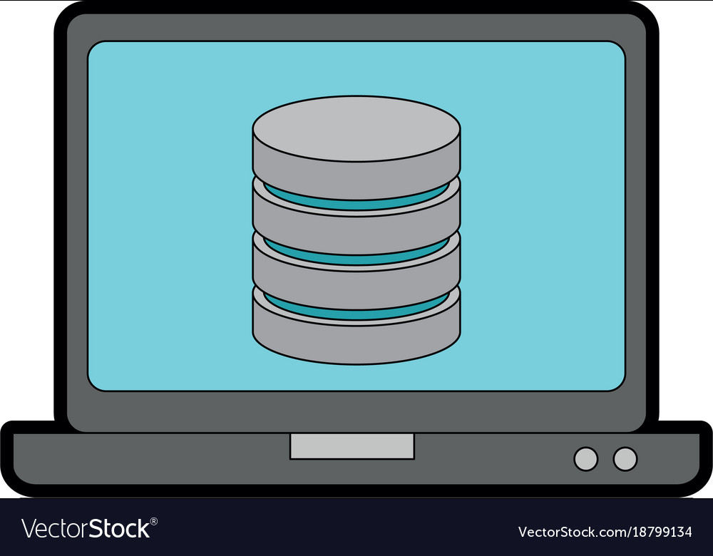 Laptop computer with data disk