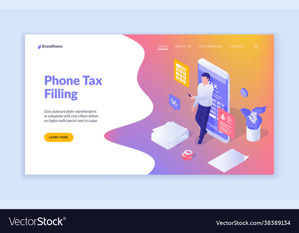 Mobile application for submitting documentation vector image Mobile application for submitting documentation