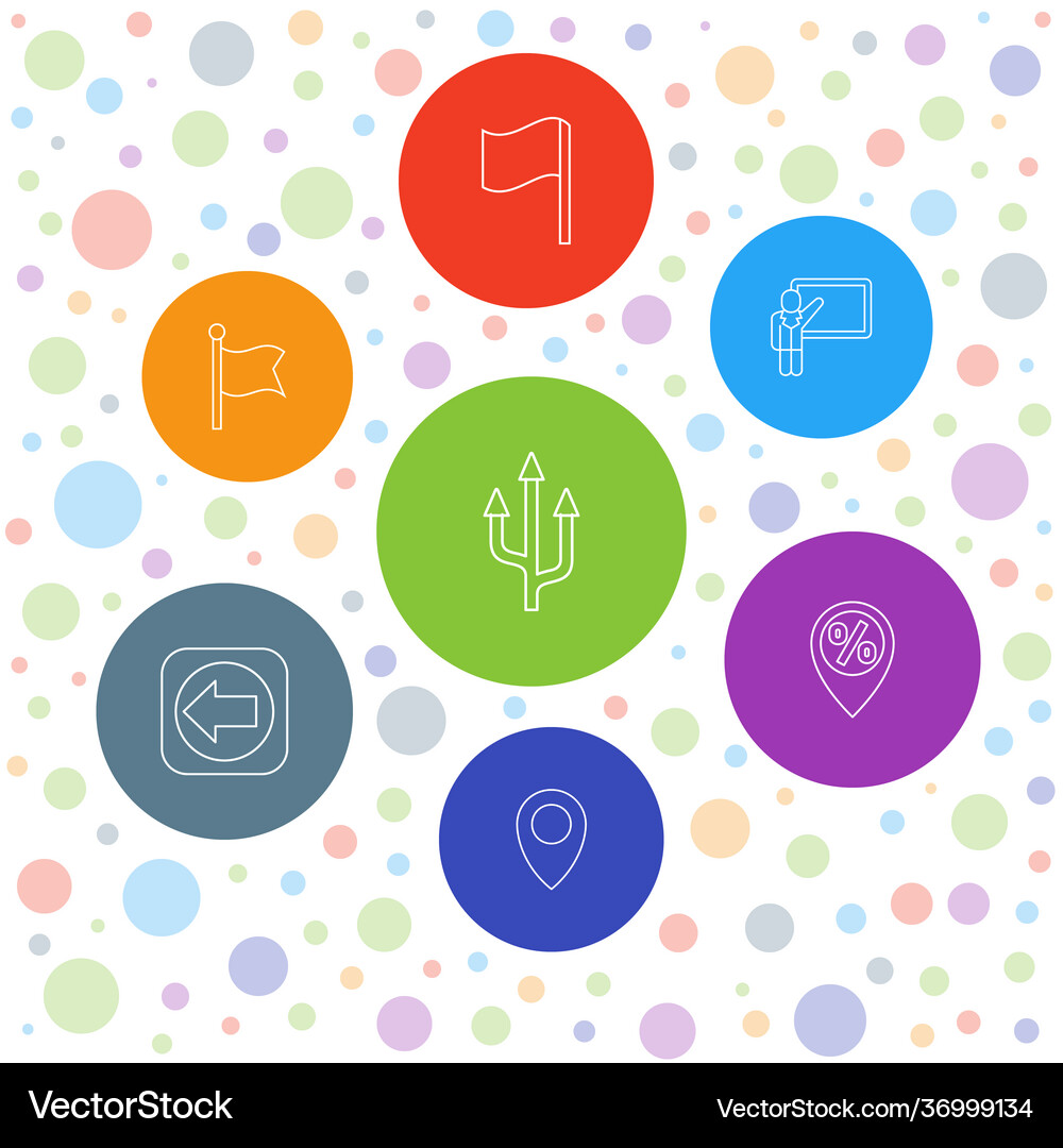 Pointer icons Royalty Free Vector Image - VectorStock