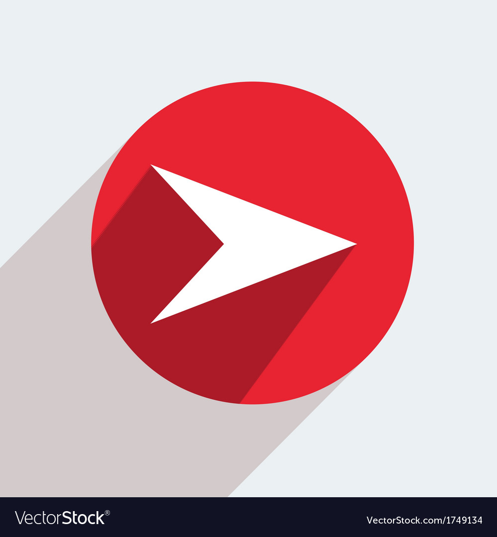 Red circle icon on gray background eps10