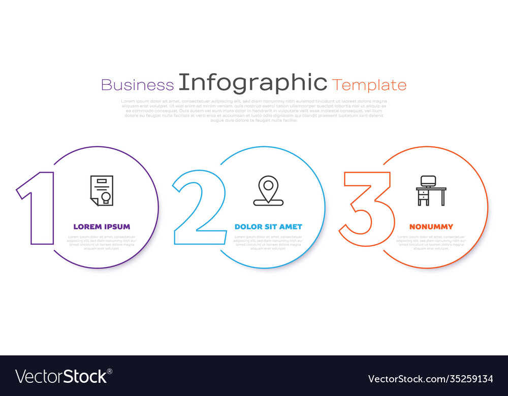 Set line certificate template location vector image Set line certificate template location