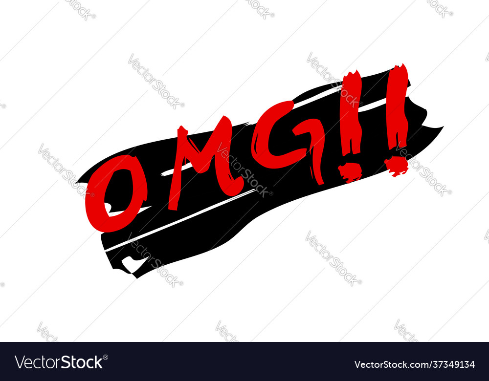 Einfache Handzeichnung Skizze mit schwarzem Big Marker omg vector image Einfache Handzeichnung Skizze mit schwarzem Big Marker omg
