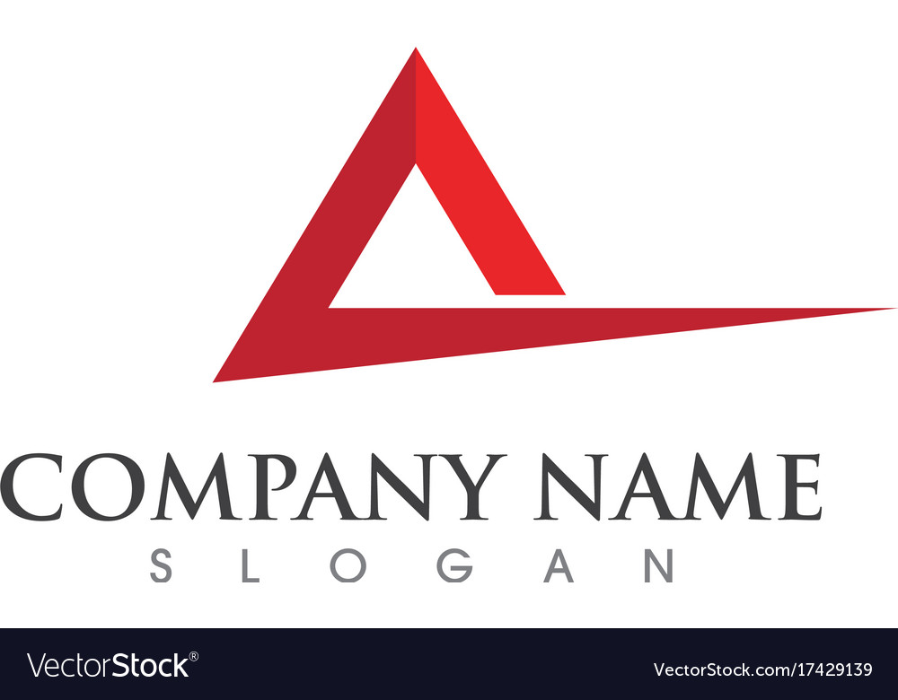 A letter logo business template