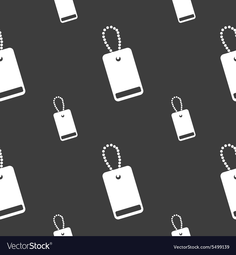 Army chains icon sign seamless pattern on a gray