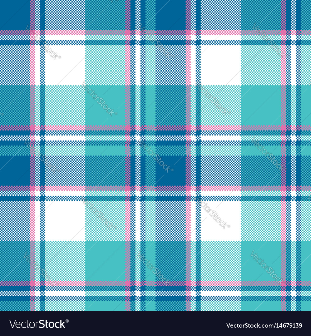 Baby boy blue pastel color plaid seamless pattern