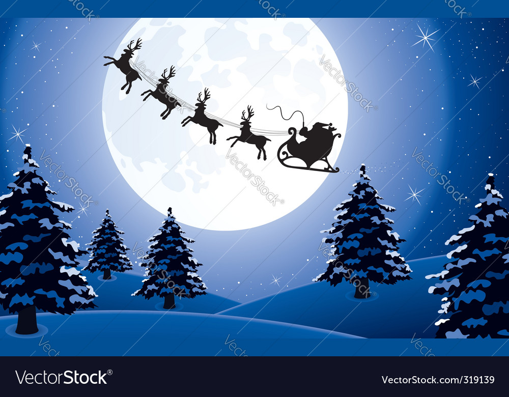 christmas background with santa royalty free vector image santa background