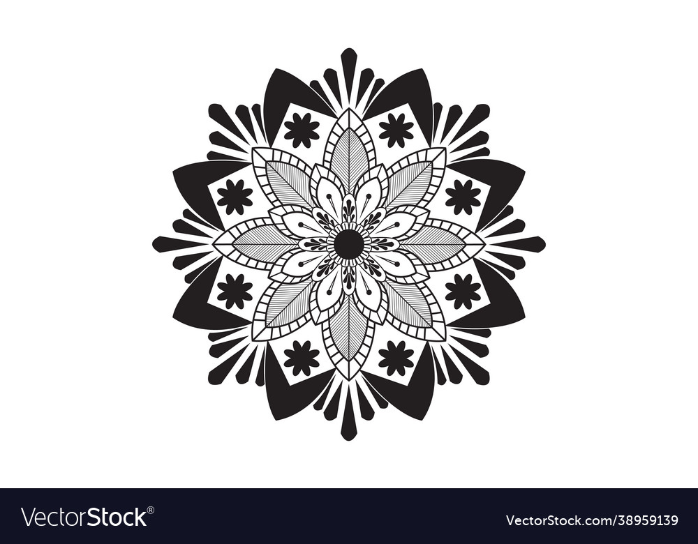 Circular pattern in form a mandala