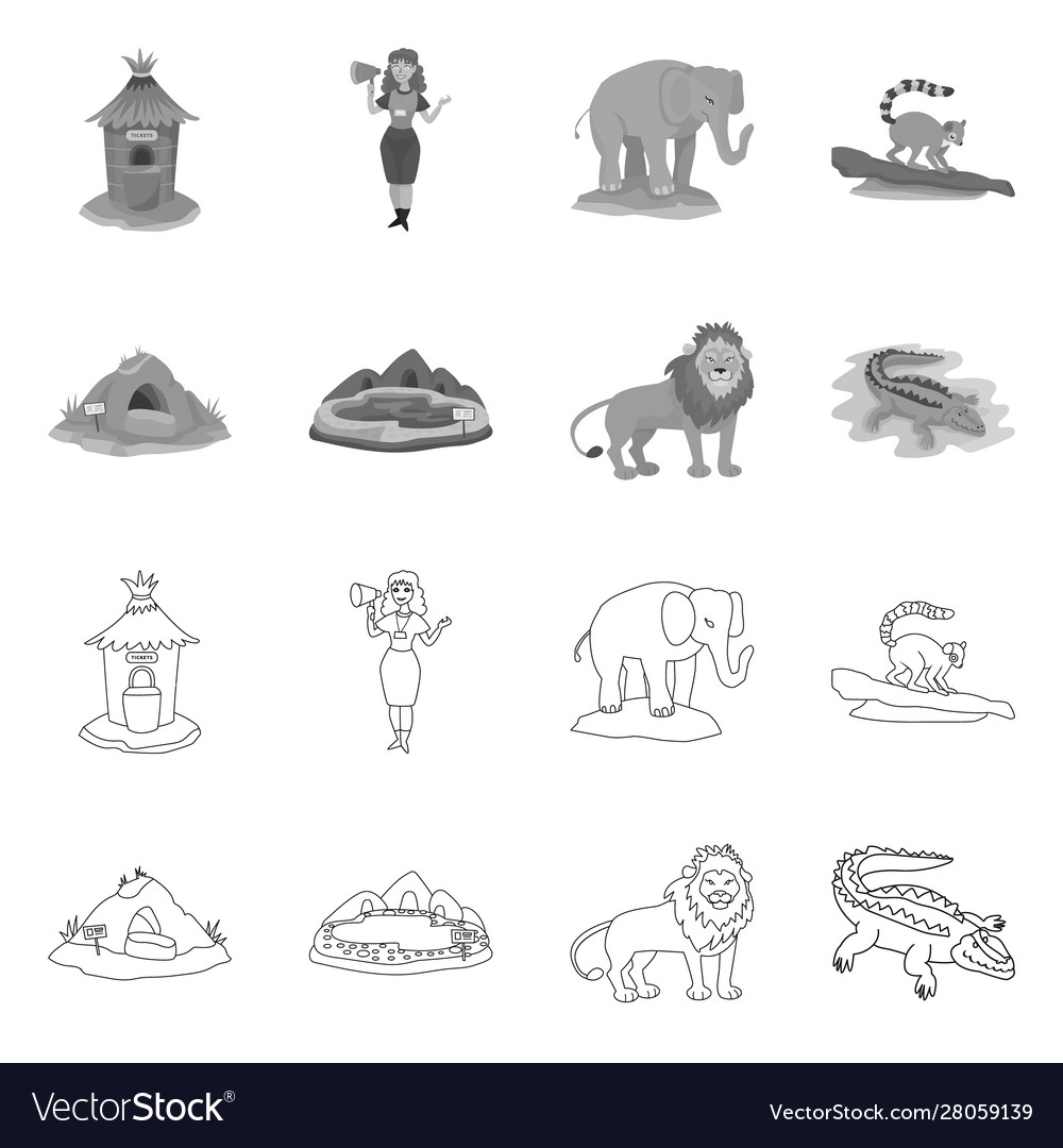 Isolated object nature and fun symbol set vector image Isolated object nature and fun symbol set