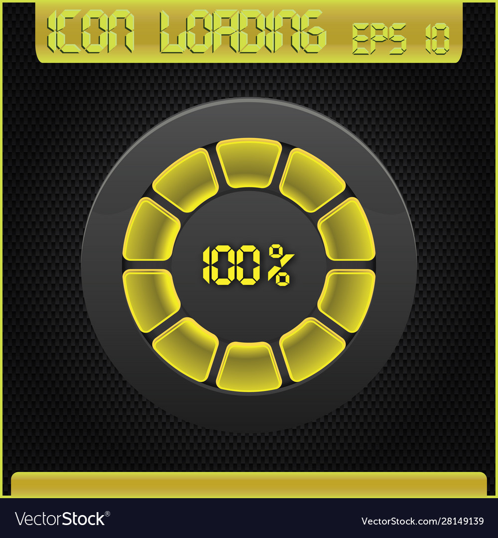 Progress loading icons Vector Image Progress loading icons