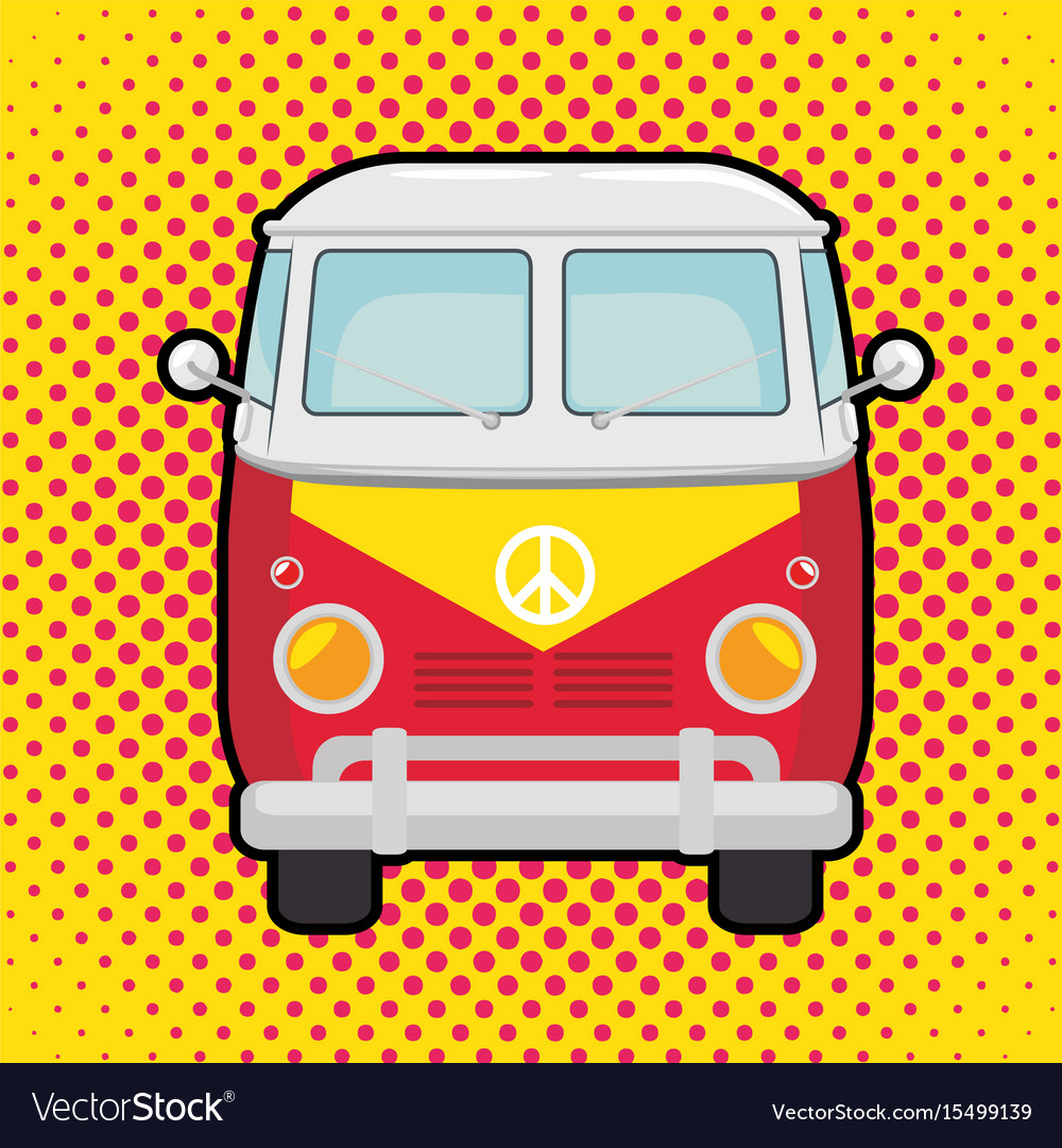 Retro Camper Van - Summer Vibes