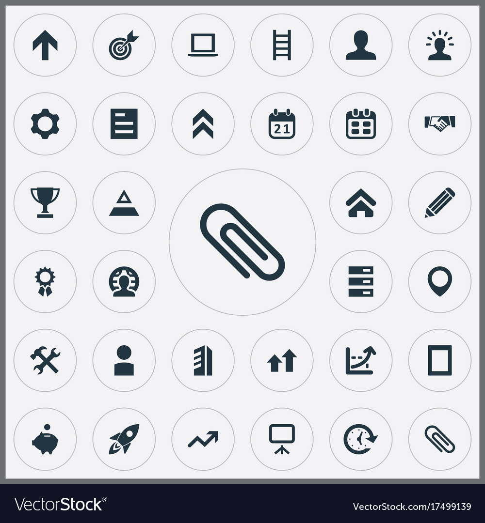 Set of simple teamwork icons