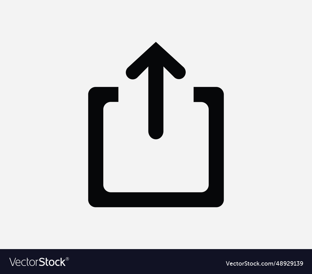 Share icon sharing social web forward send Vector Image Share icon sharing social web forward send