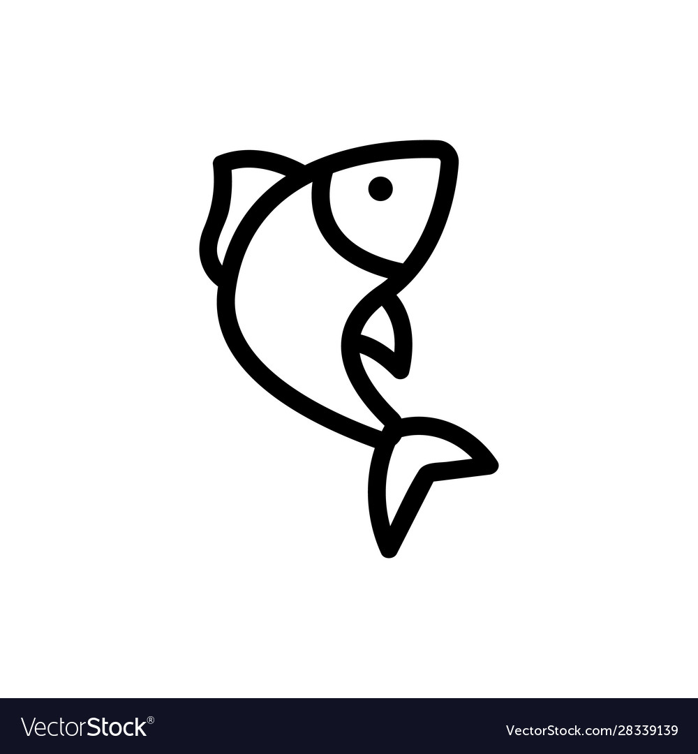 Tuna fillet icon isolated contour symbol