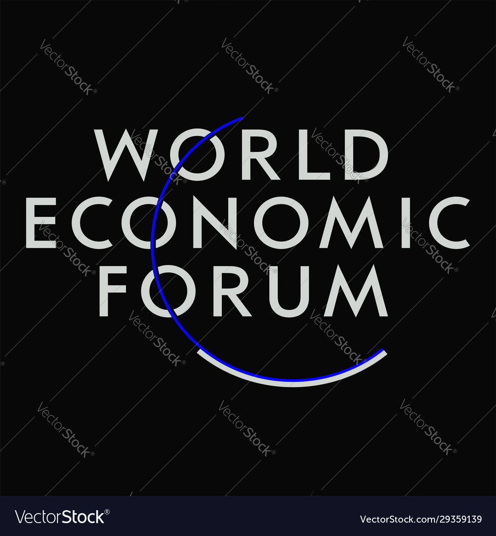 World economic forum Royalty Free Vector Image