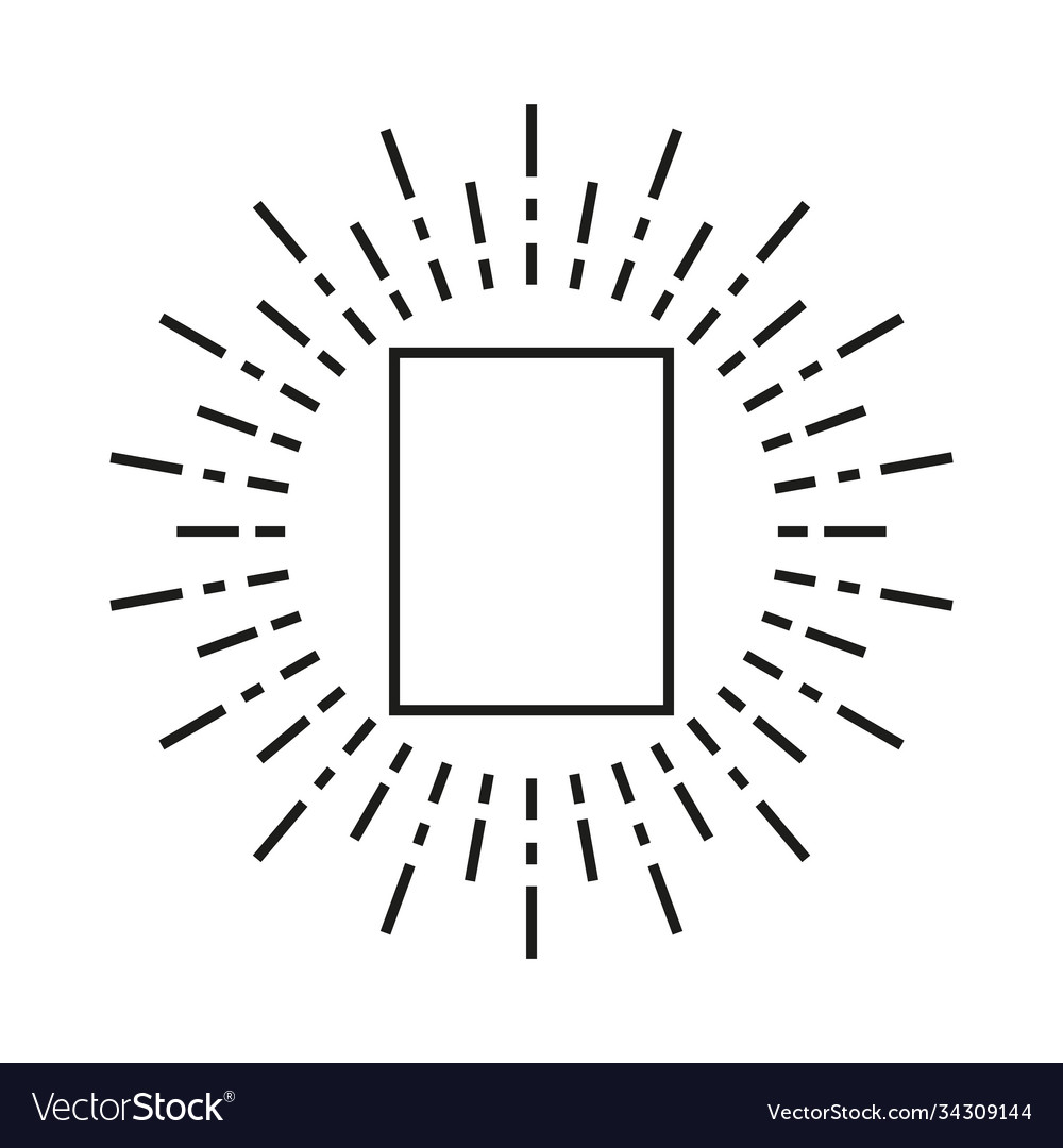 A simple frame in rays light