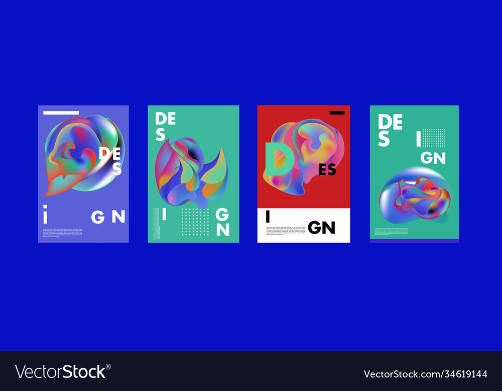 Abstract colorful liquid and fluid pattern Vector Image Abstract colorful liquid and fluid pattern