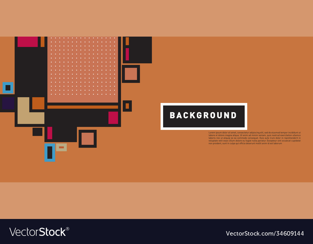 Abstract colorful rectangle background for banner vector image Abstract colorful rectangle background for banner