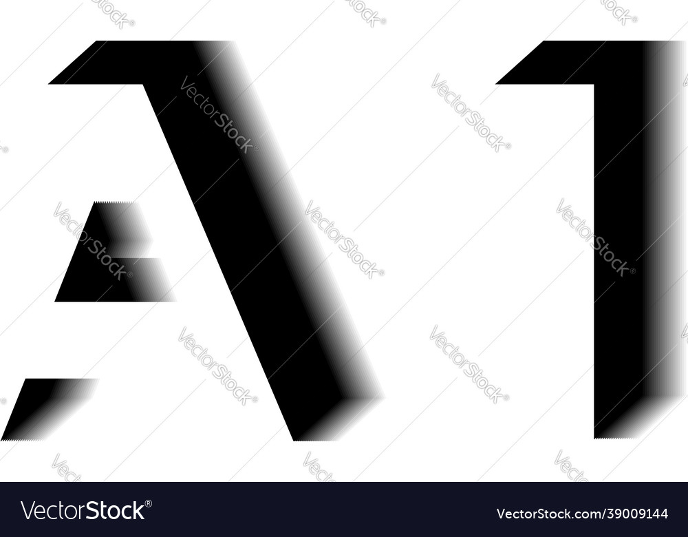 Ai monogram shadow shape style