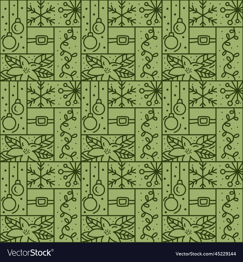 Christmas logo advent seamless pattern snowflake vector image Christmas logo advent seamless pattern snowflake
